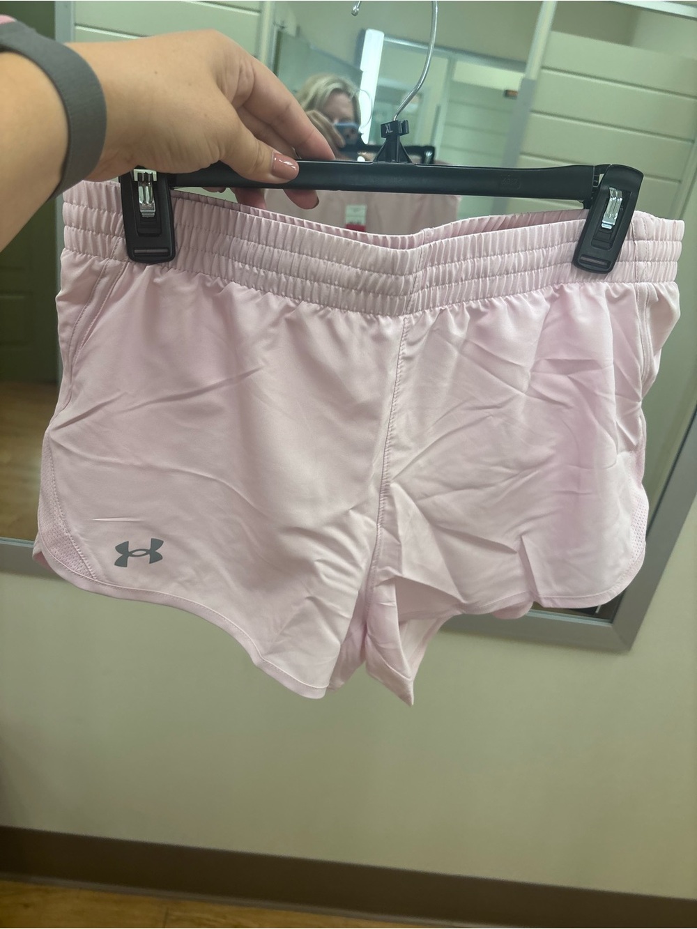 Under Armour Light Pink Girls' Athletic Shorts